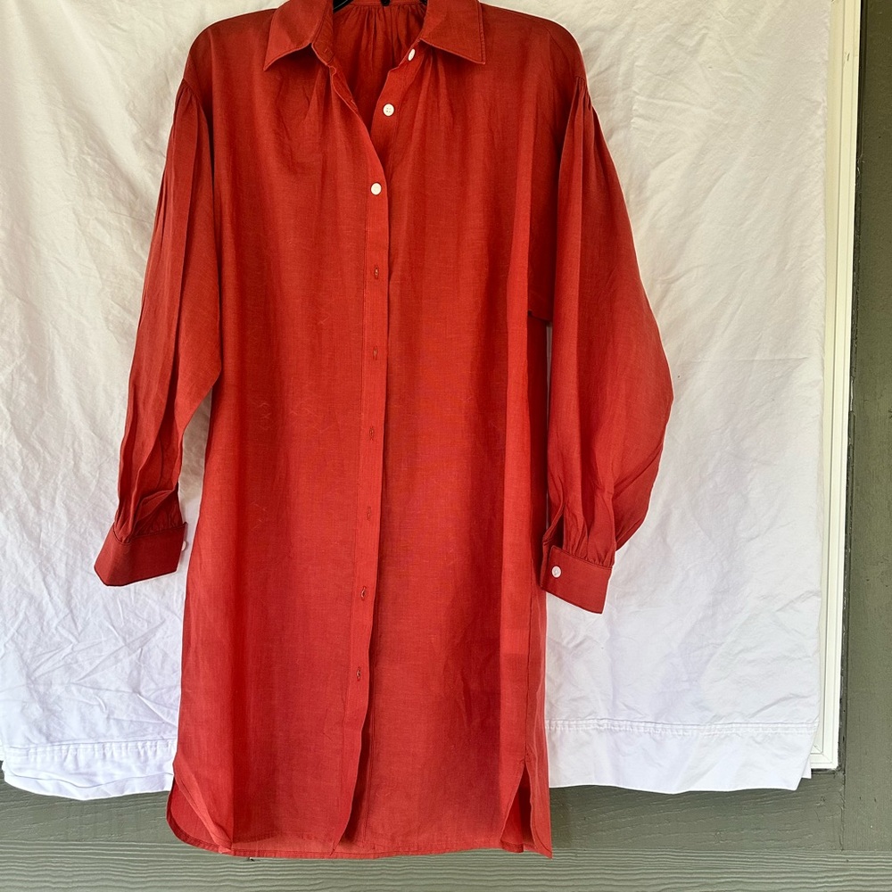 Emerson Fry Red Casual Button Down Shirt